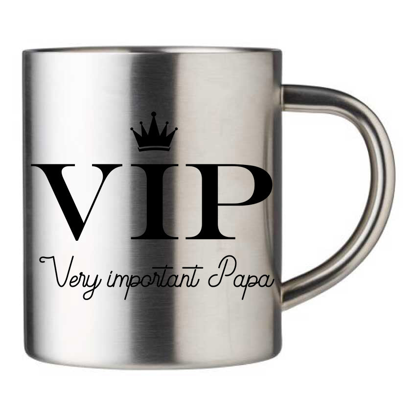 Mug inox personnalisé Very important papa