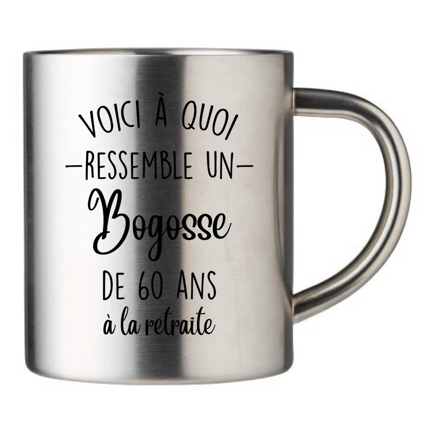 Mug inox personnalisé Voici à quoi ressemble un bogosse