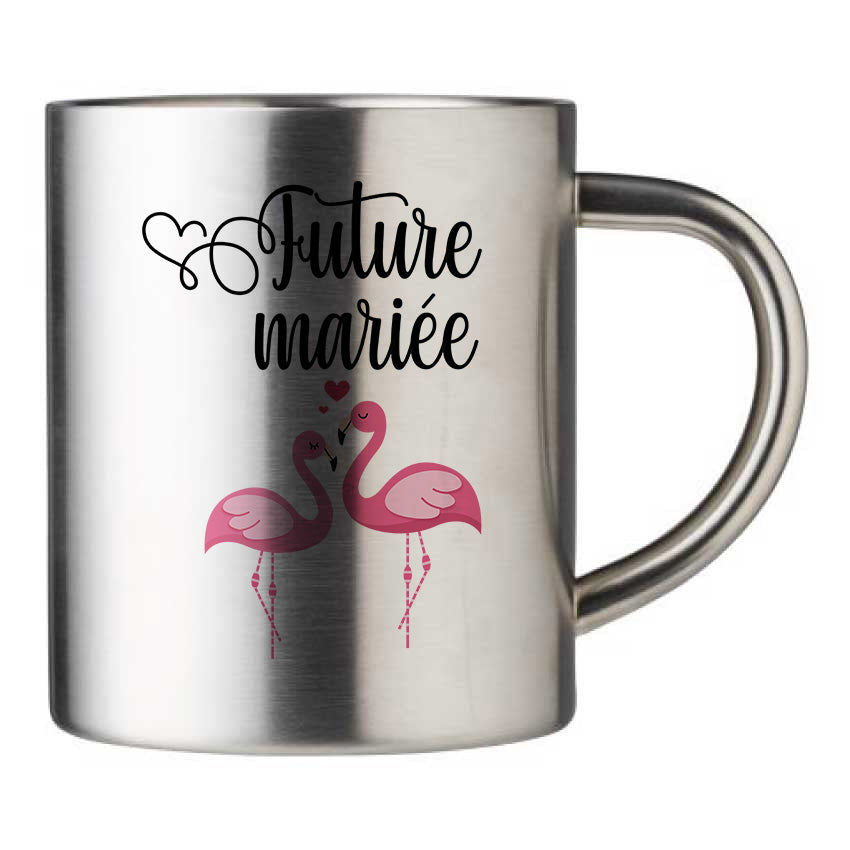 Mug inox personnalisé future mariee 2