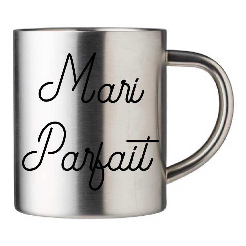 Mug inox personnalisé mari parfait