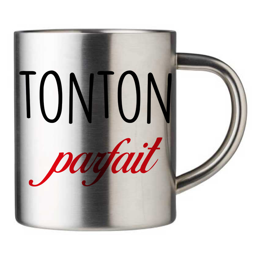 Mug inox personnalisé tonton parfait