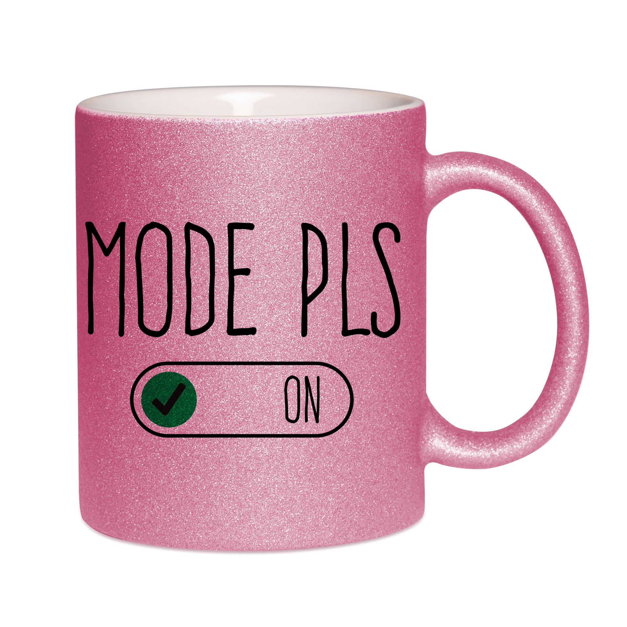 Mug paillettes rose personnalisé Mode PLS