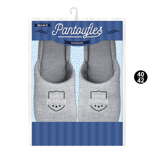 Pantoufles humoristiques: Super parrain