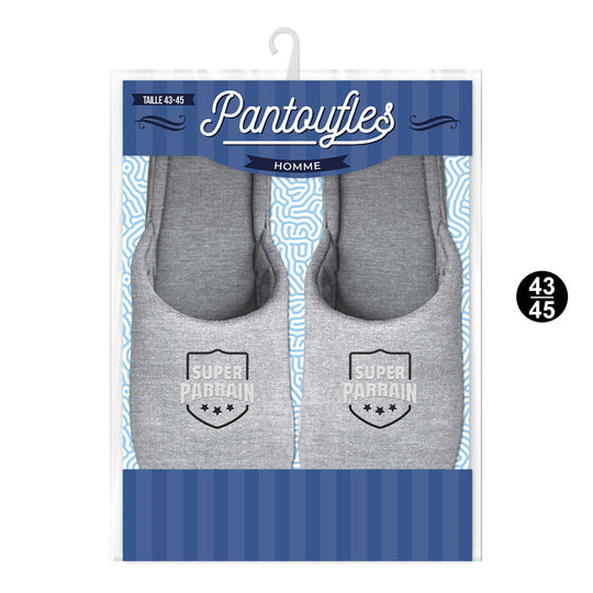 Pantoufles humoristiques: Super parrain