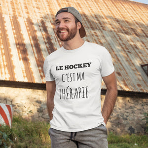 T-shirt Homme Le hockey c'est ma thérapie