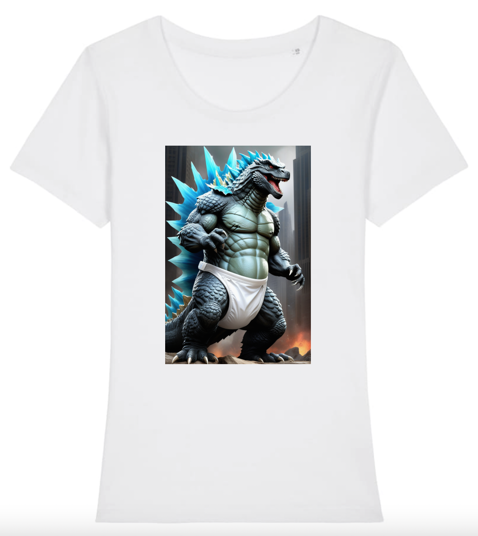 T-Shirt Femme Godzilla en couches