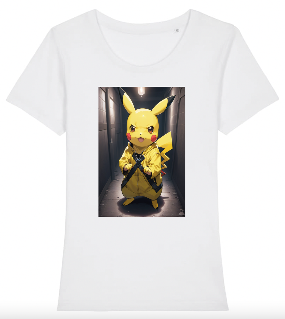 T-Shirt Femme Pikachu fighter