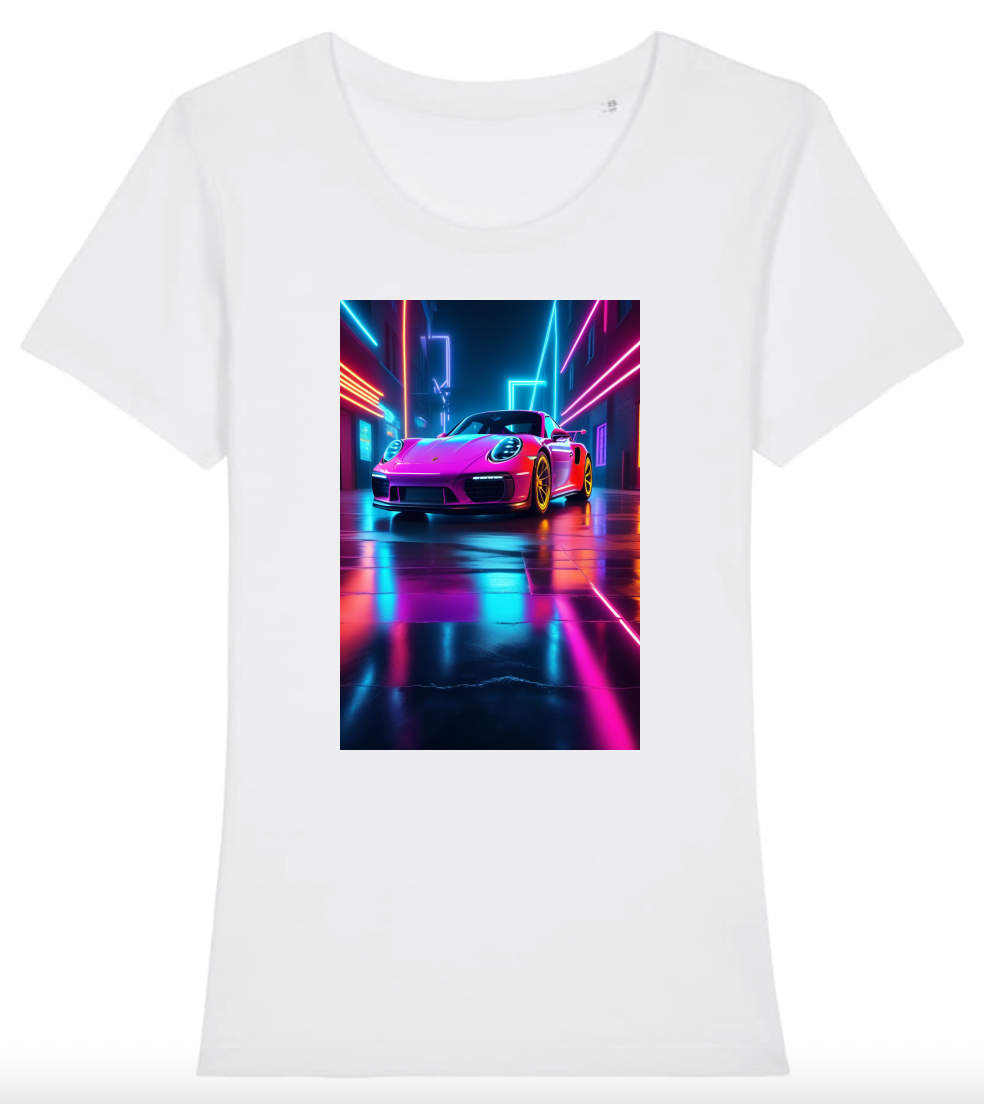 T-Shirt Femme Magnifique Porsche by night