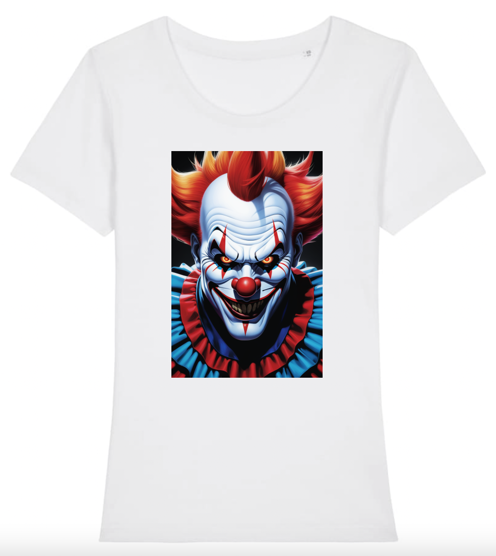 T-Shirt Femme Clown effrayant 2