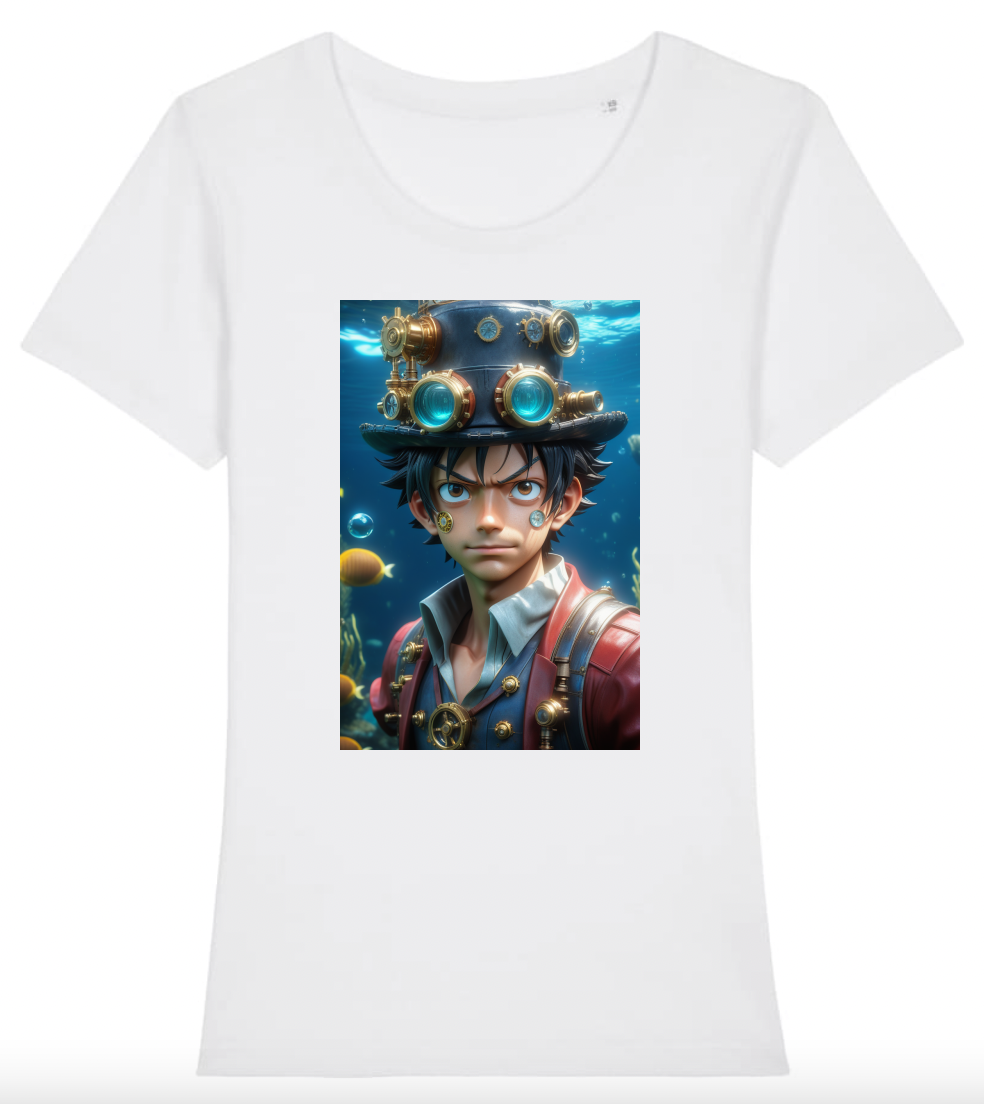 T-Shirt Femme Luffy steampunk