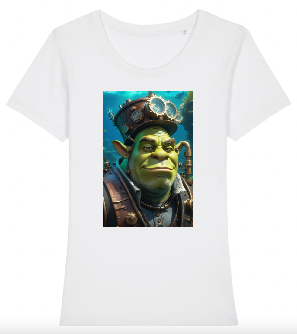 T-Shirt Femme Shrek steampunk