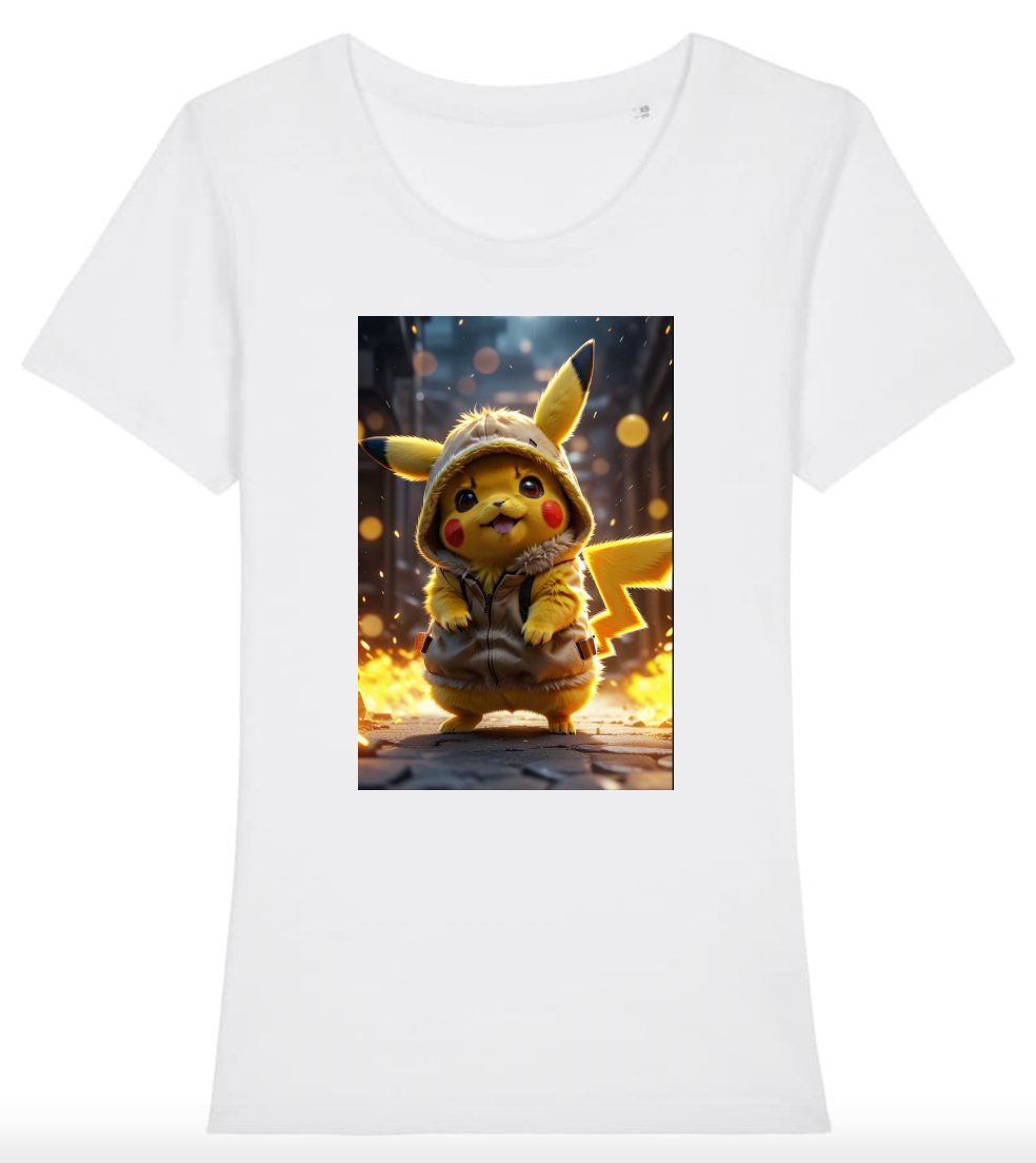 T-Shirt Femme Pikachu avec son gilet