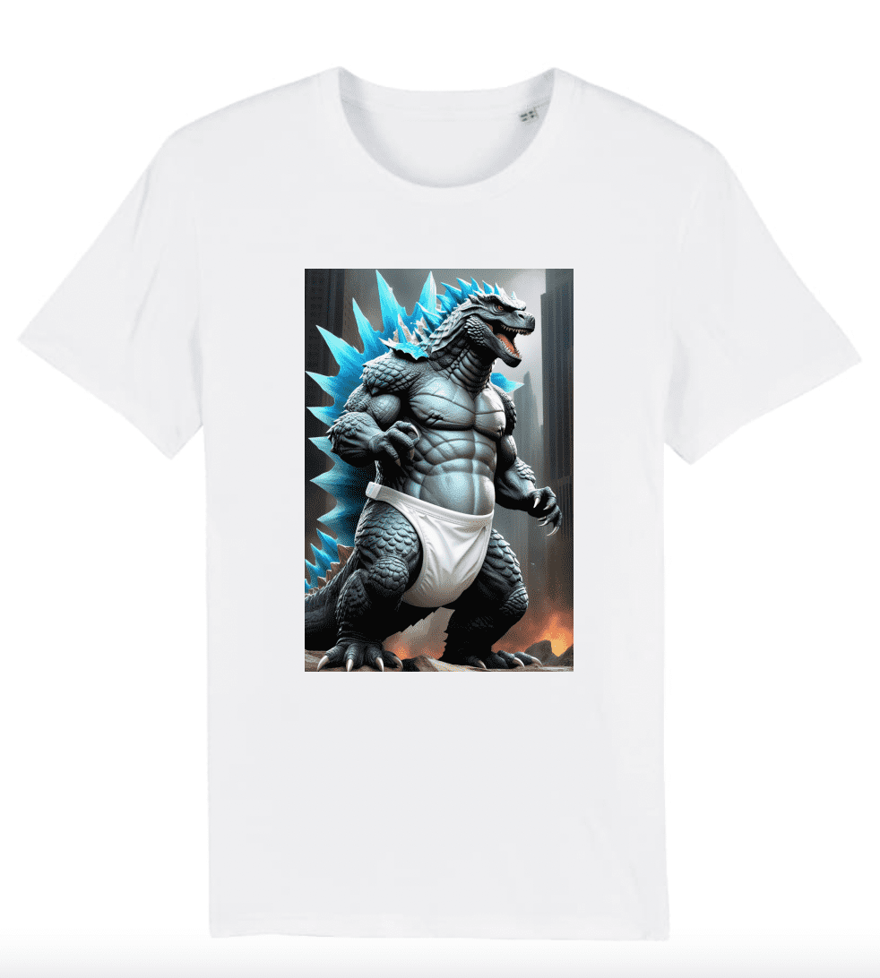 T-shirt Homme Godzilla en couches