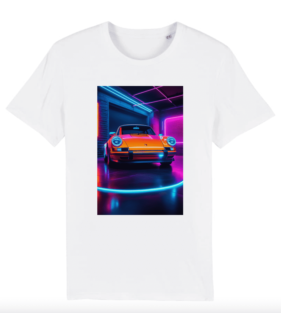 T-shirt Homme Porsche vintage