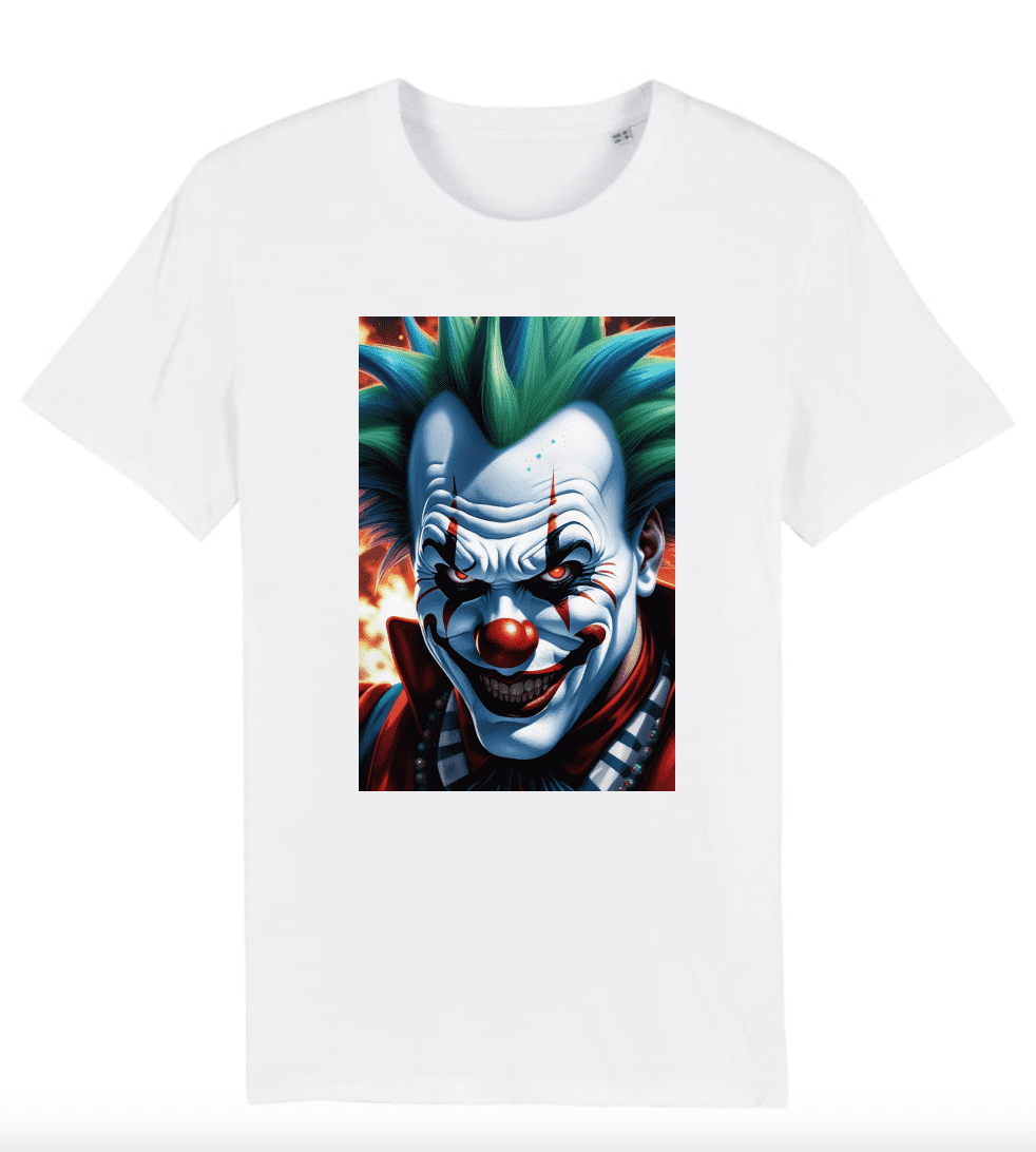 T-shirt Homme Clown effrayant