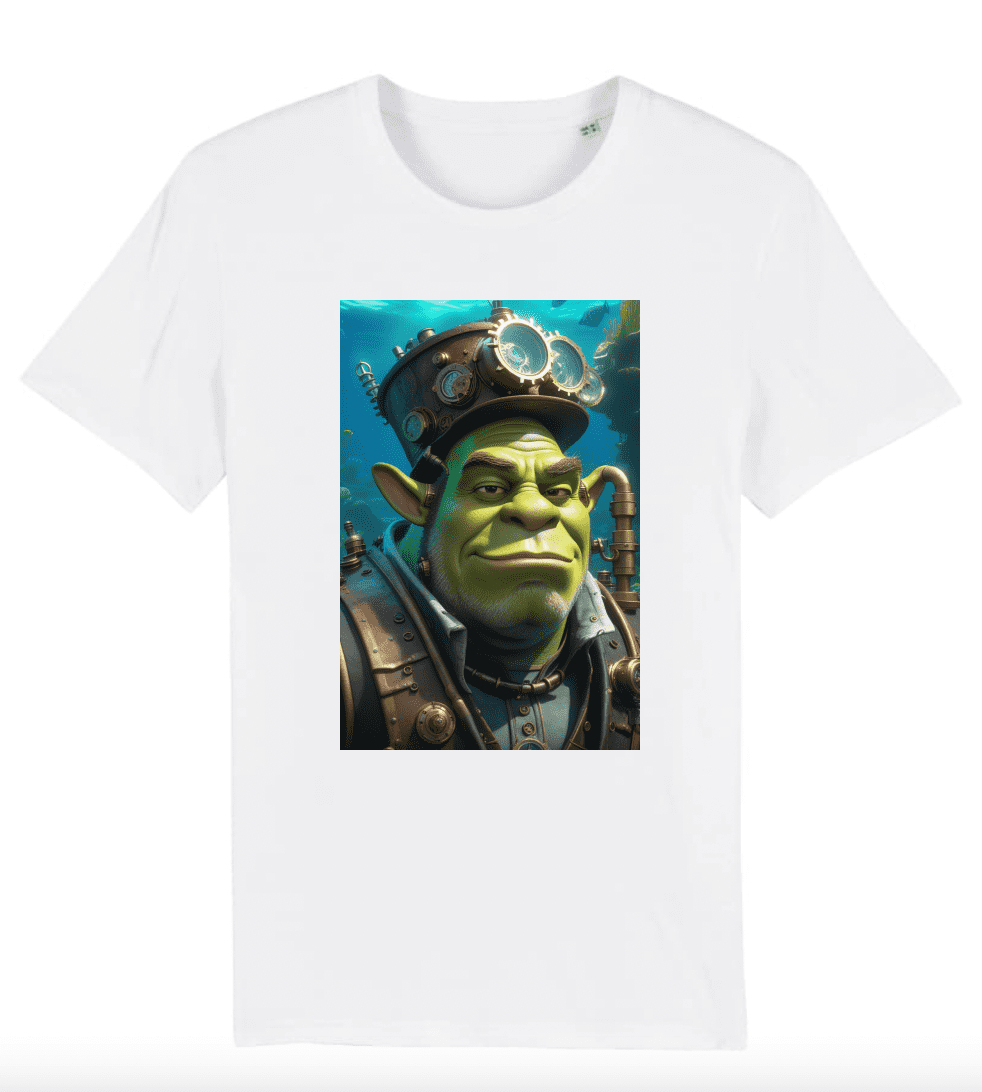 T-shirt Homme Shrek steampunk