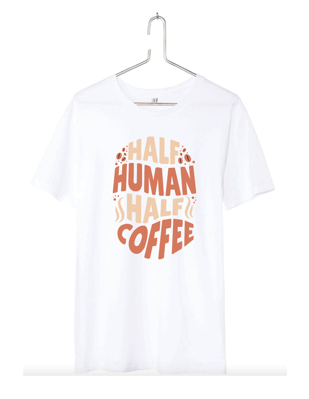 T-Shirt homme Half human half coffee