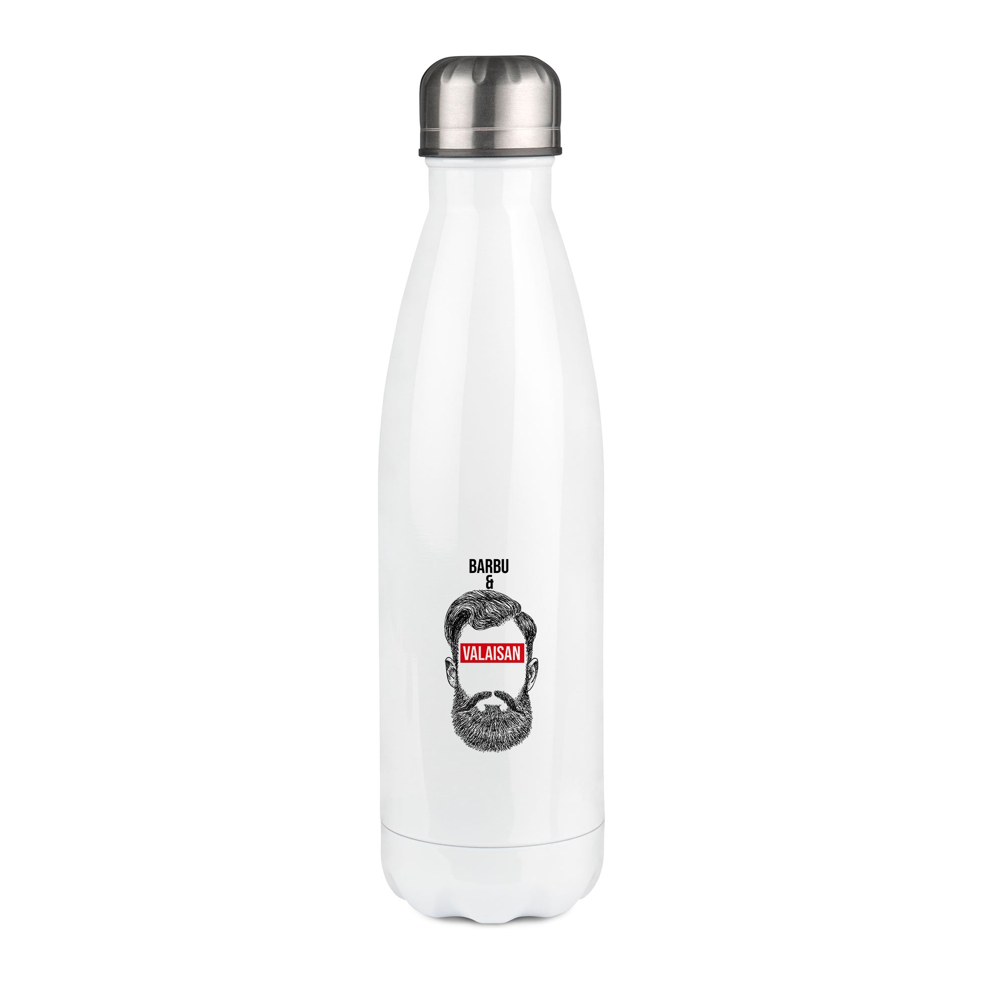 Thermos inox personnalisé Barbu et Valaisan