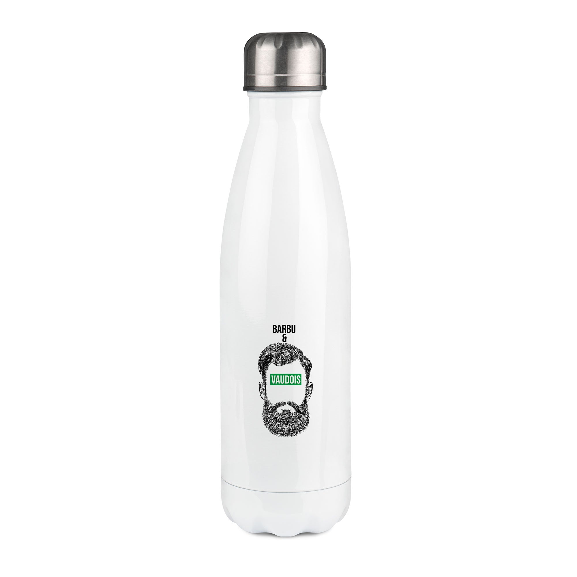 Thermos inox personnalisé Barbu et Vaudois