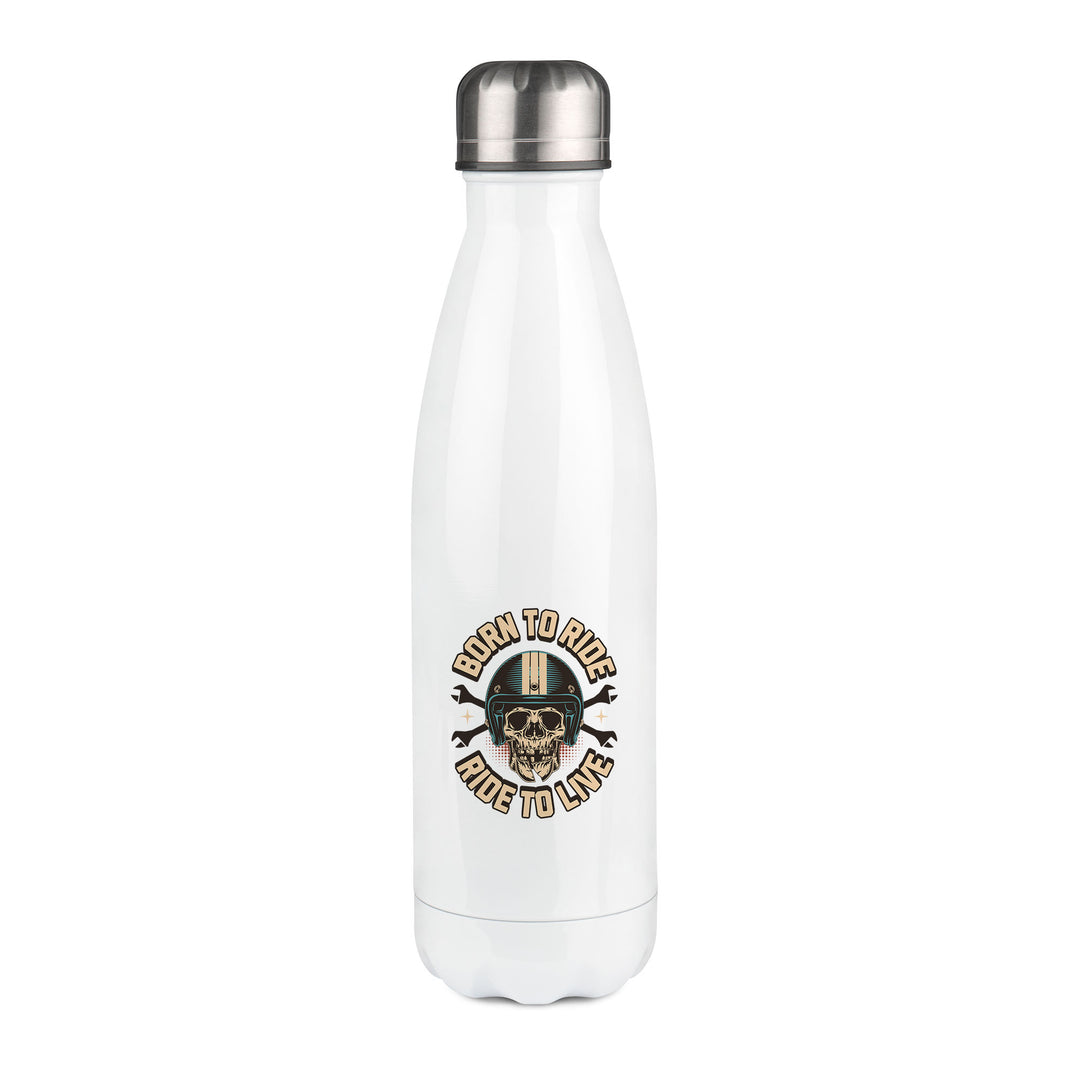 Thermos inox personnalisé Born to ride, ride to live