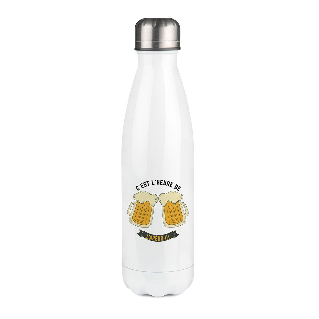 Thermos inox personnalisé C'est l'heure de l'apéro