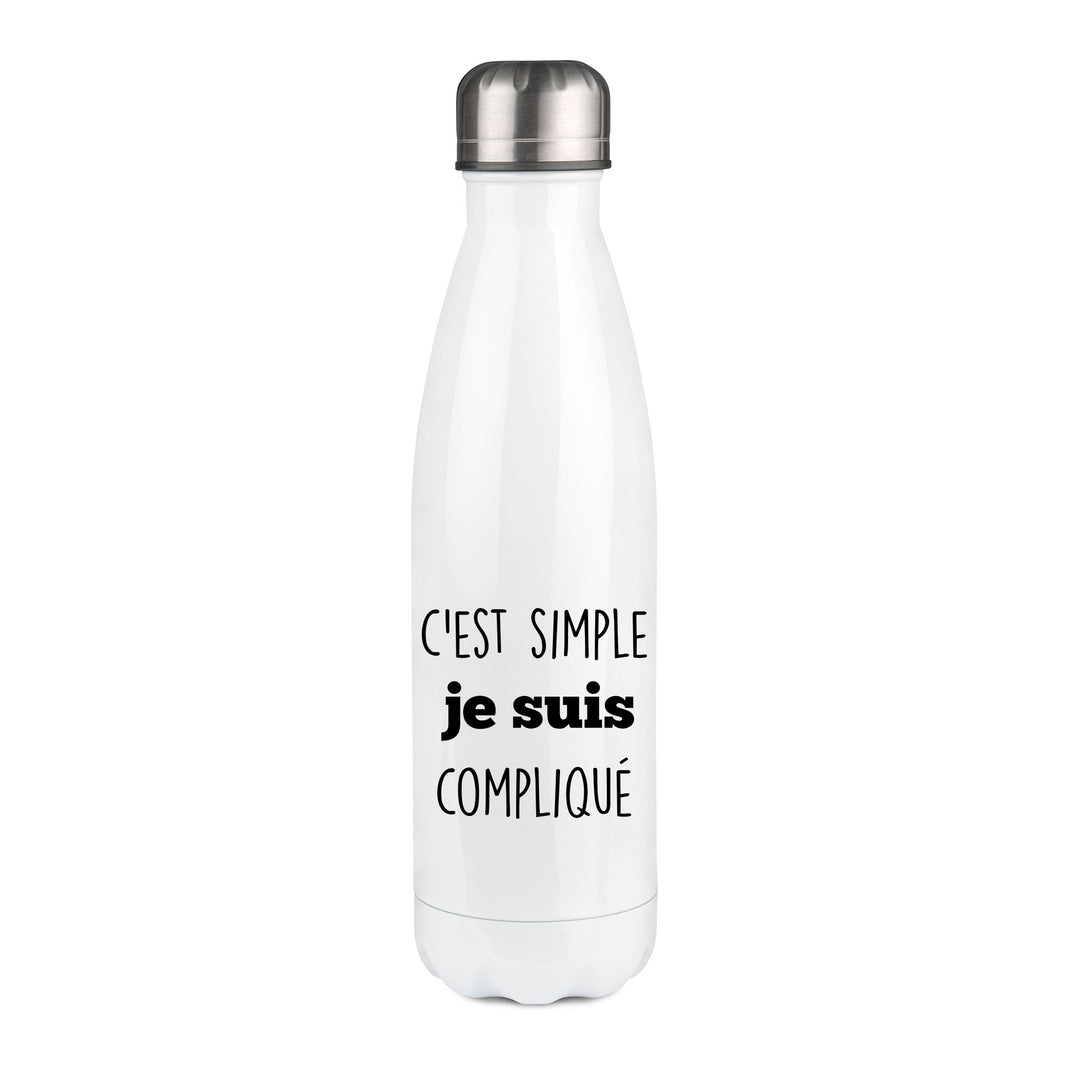 Thermos inox personnalisé C'est simple je suis compliqué