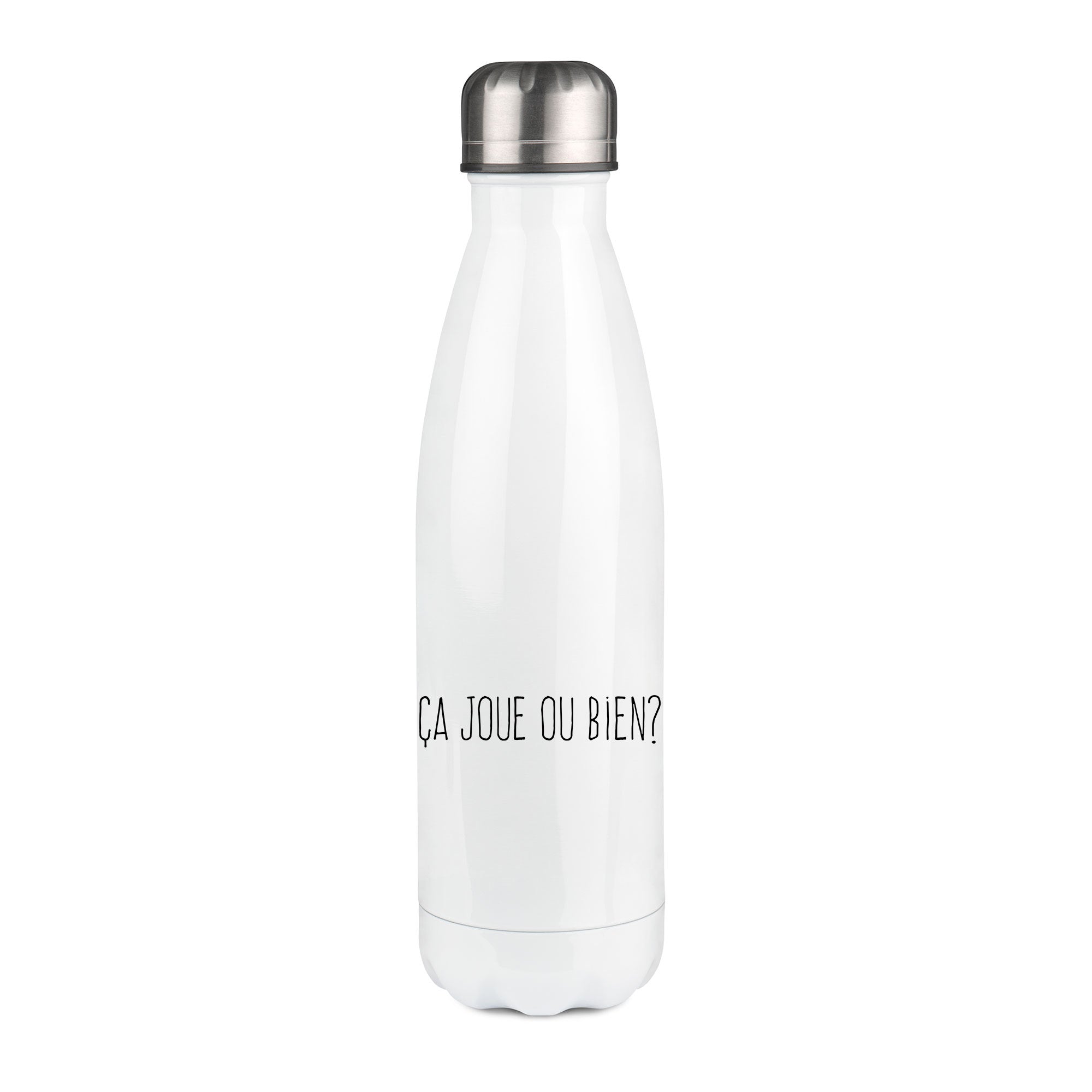 Thermos inox personnalisé Ca joue ou bien