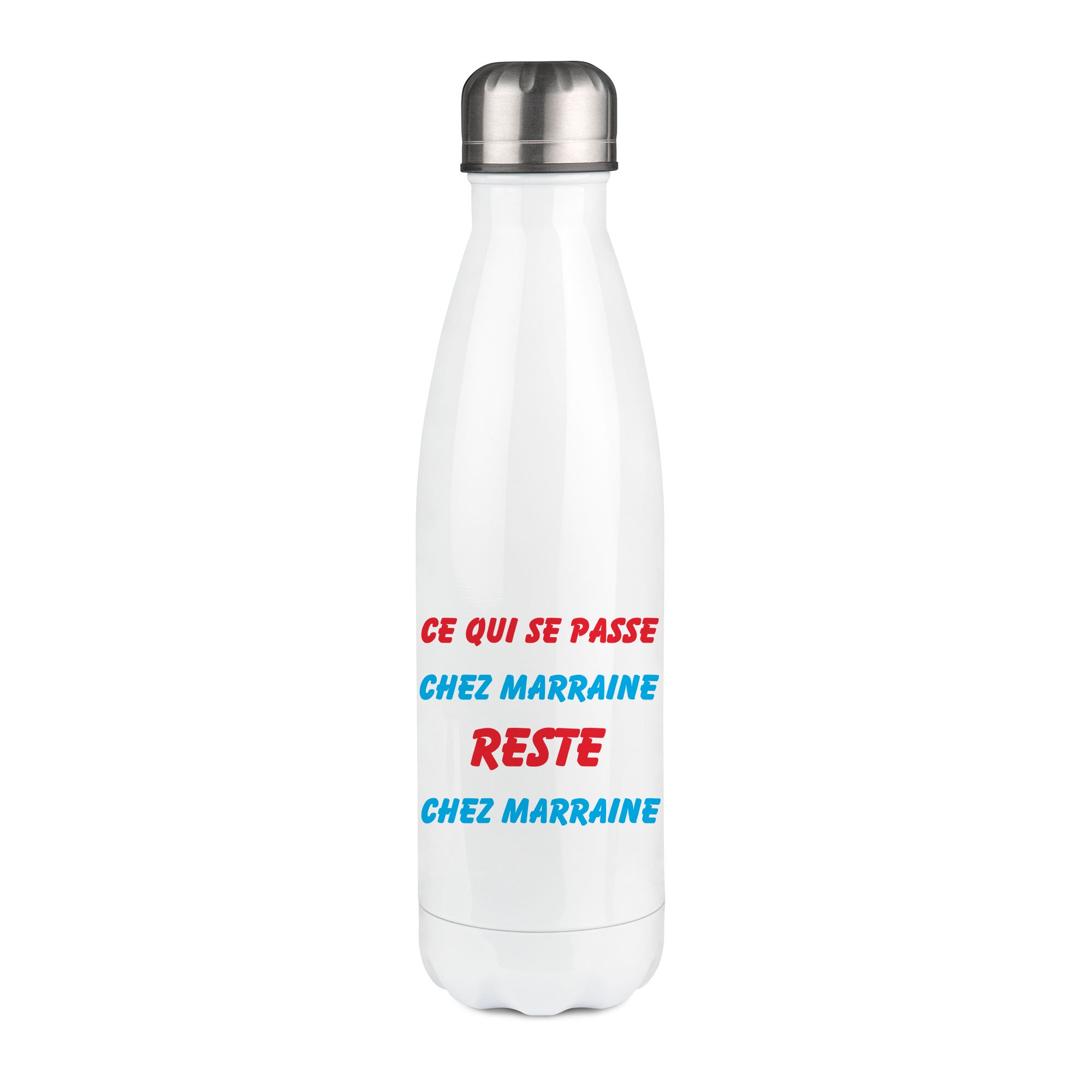 Thermos inox personnalisé Ce qui se passe chez marraine