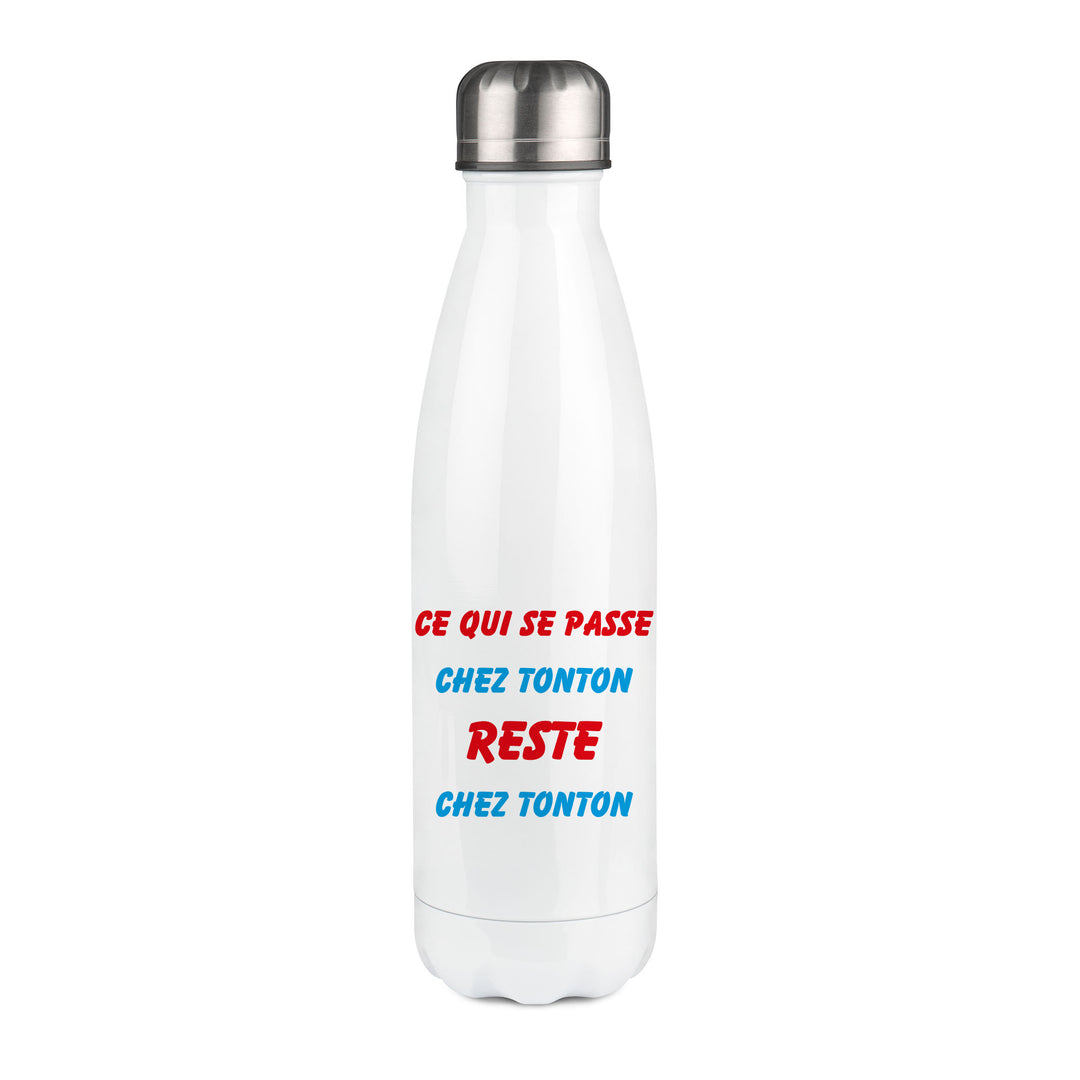 Thermos inox personnalisé Ce qui se passe chez tonton