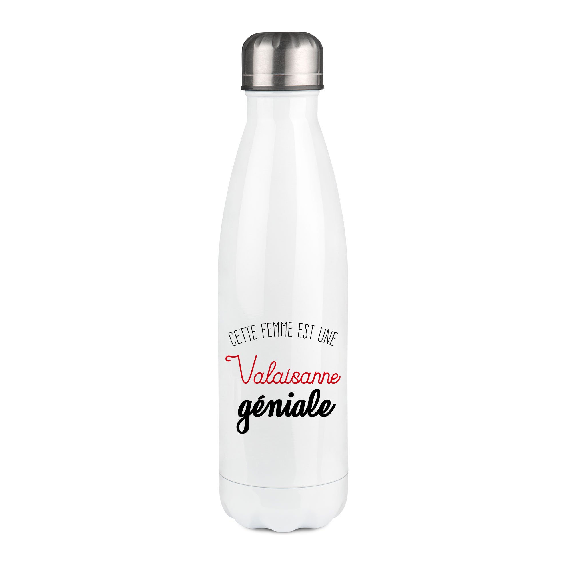 Thermos inox personnalisé Cette femme est une valaisanne geniale