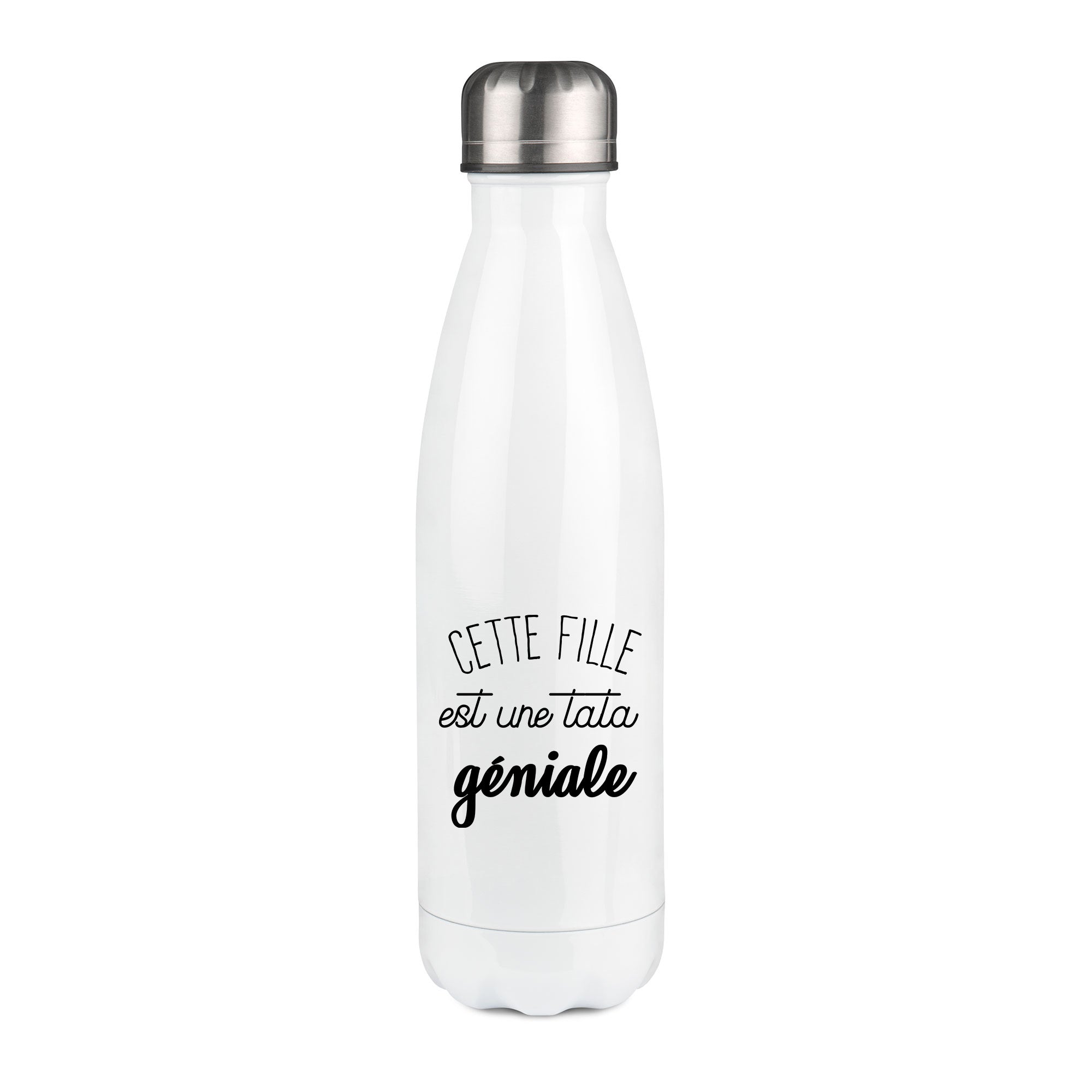 Thermos inox personnalisé Cette fille est une tata geniale