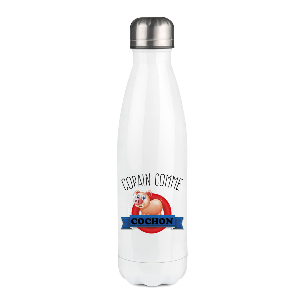 Thermos inox personnalisé Copain comme cochon