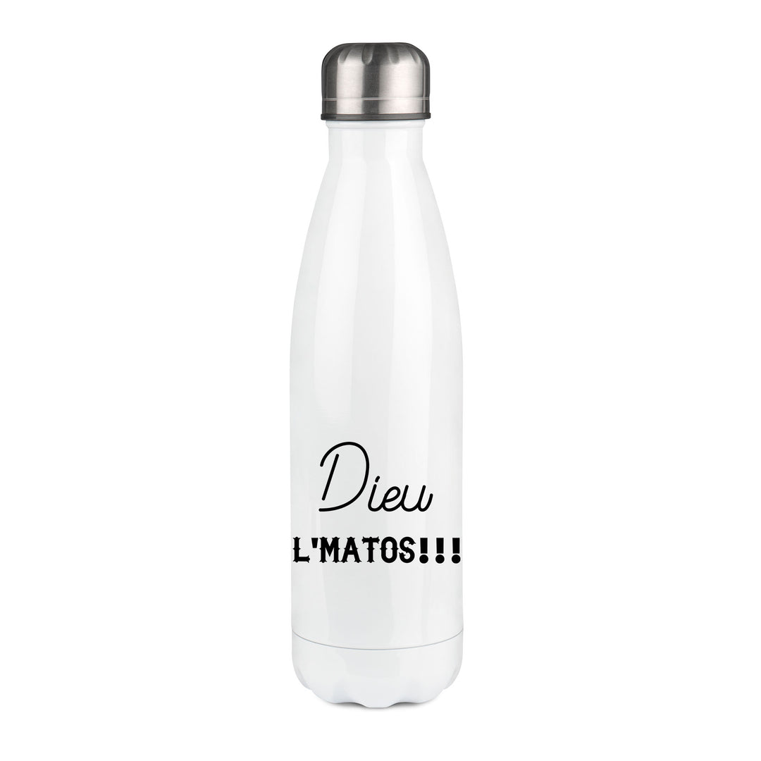 Thermos inox personnalisé Dieu l'matos