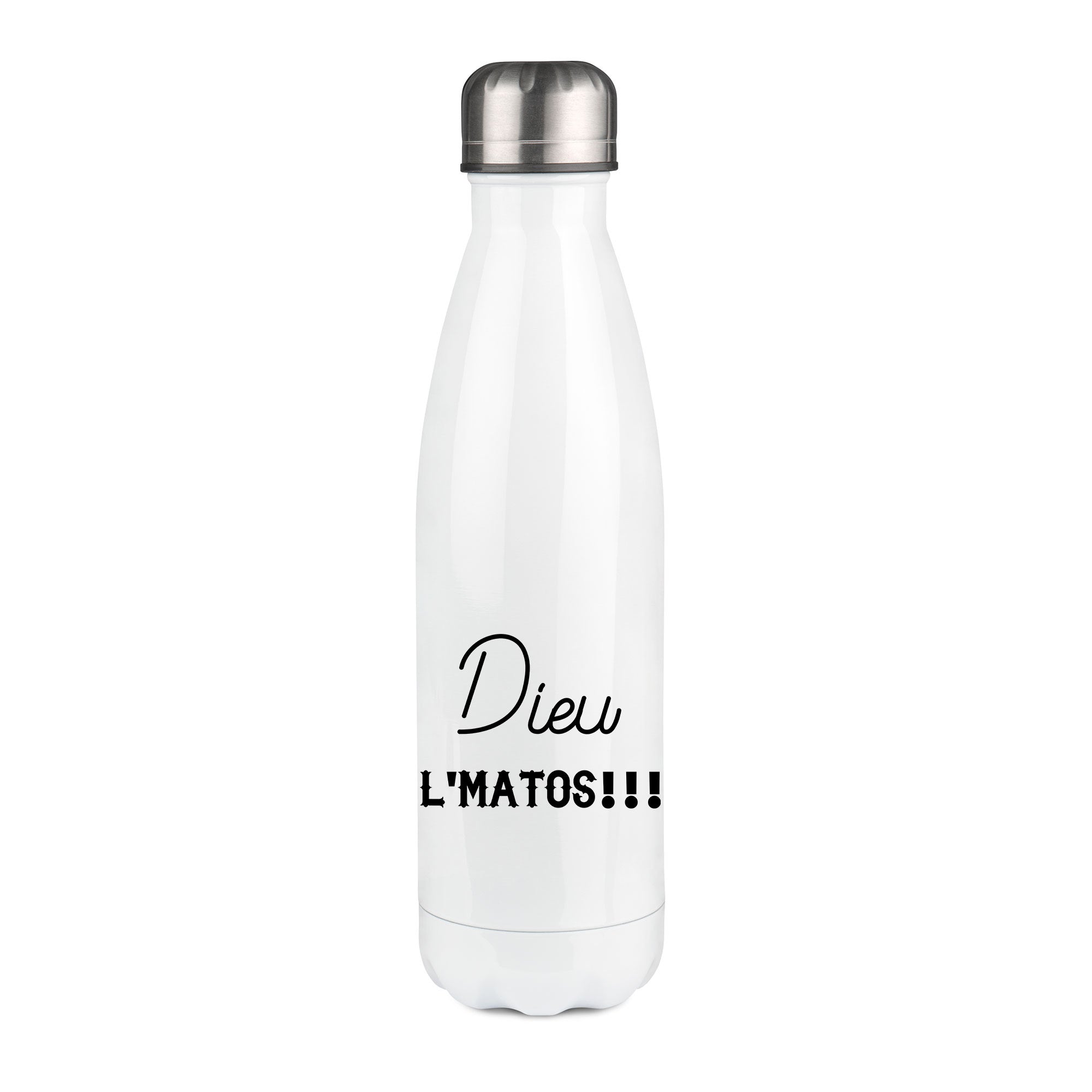 Thermos inox personnalisé Dieu l'matos