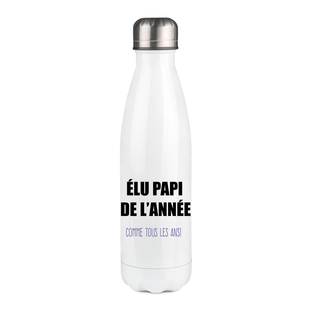 Thermos inox personnalisé Elu papi de l'annee