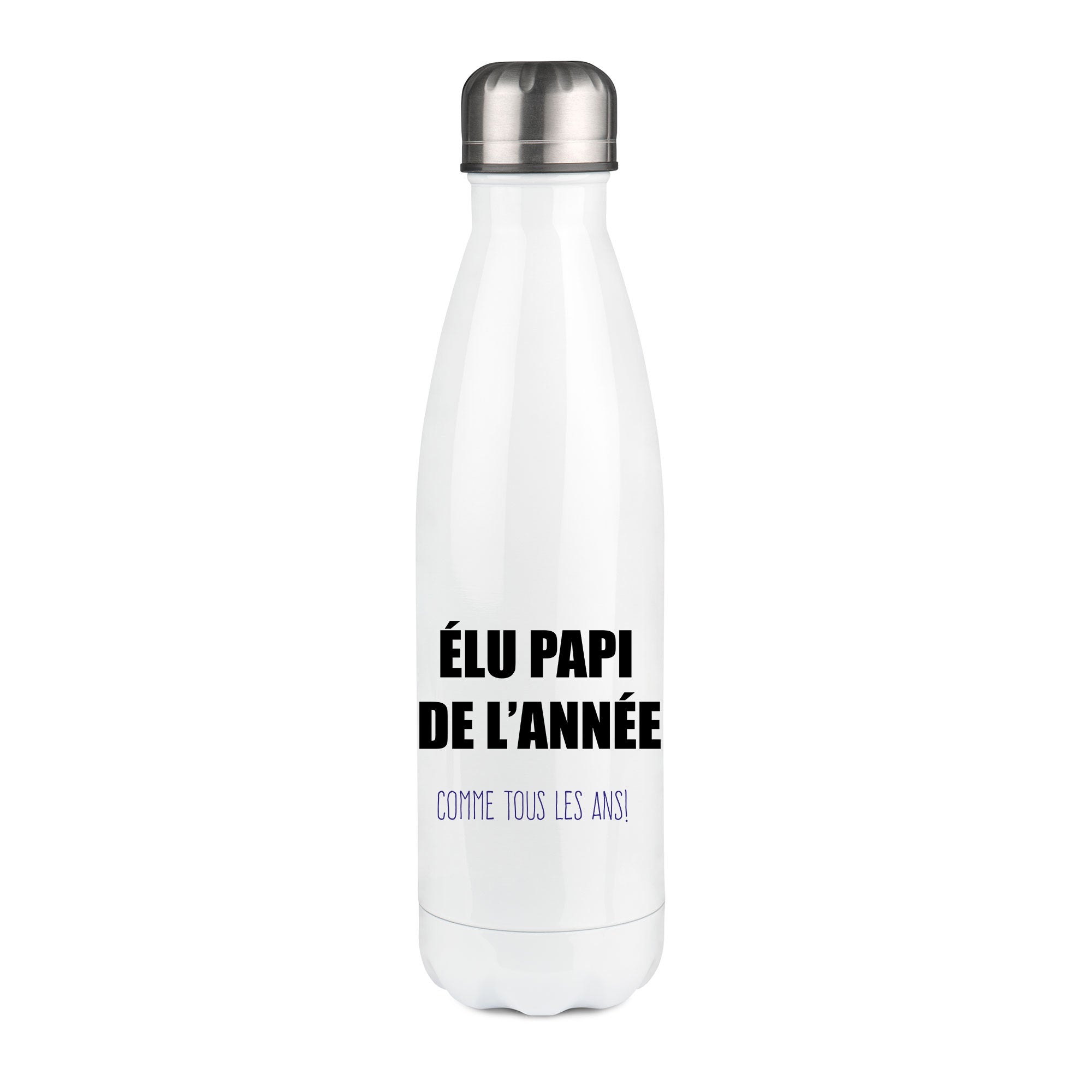 Thermos inox personnalisé Elu papi de l'annee