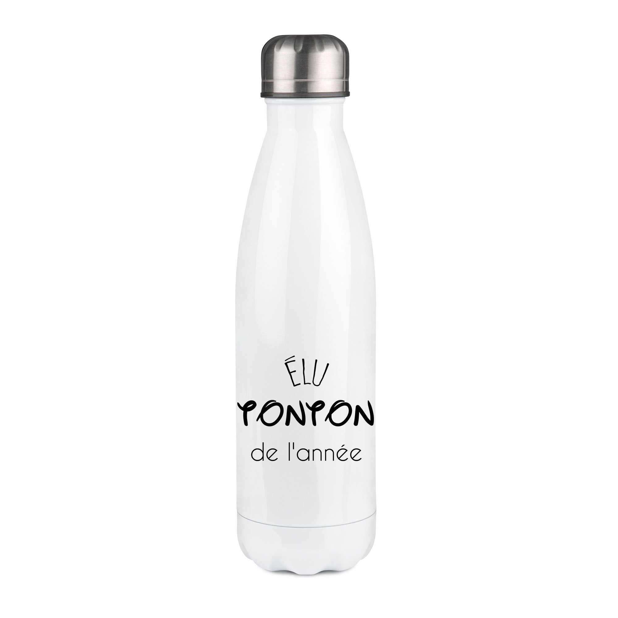 Thermos inox personnalisé Elu tonton de l'annee