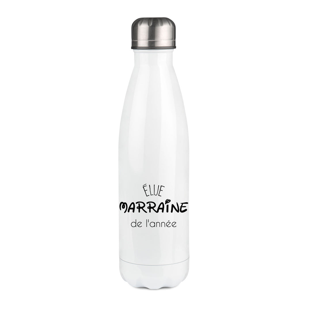 Thermos inox personnalisé Elue marraine de l'annee
