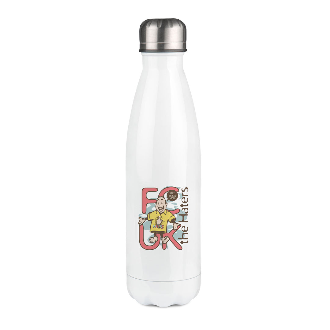 Thermos inox personnalisé Fuck the haters