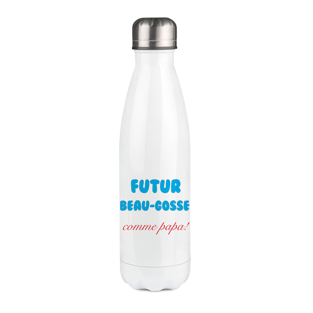 Thermos inox personnalisé Futur beau gosse comme papa