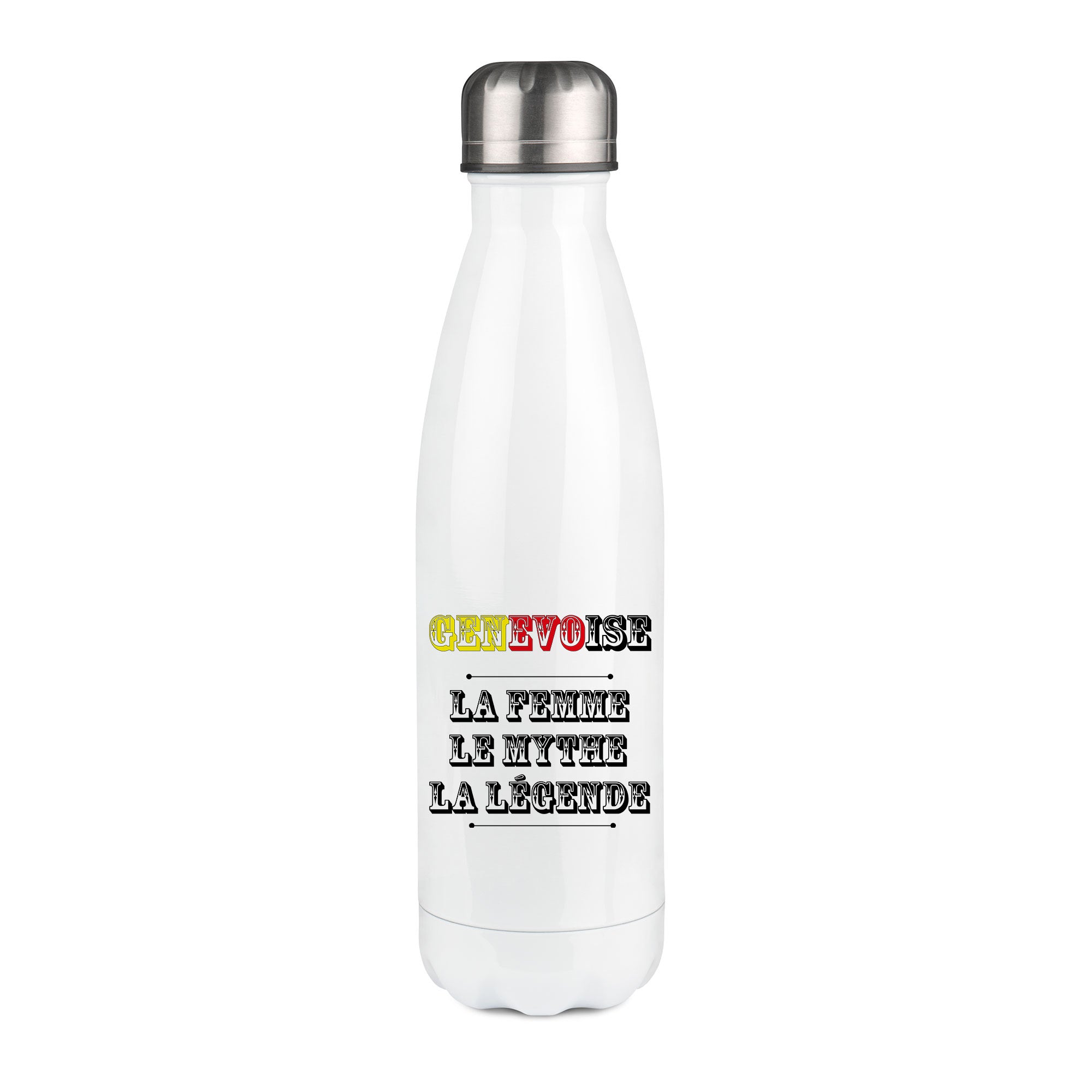 Thermos inox personnalisé Genevoise la femme le mythe la légende