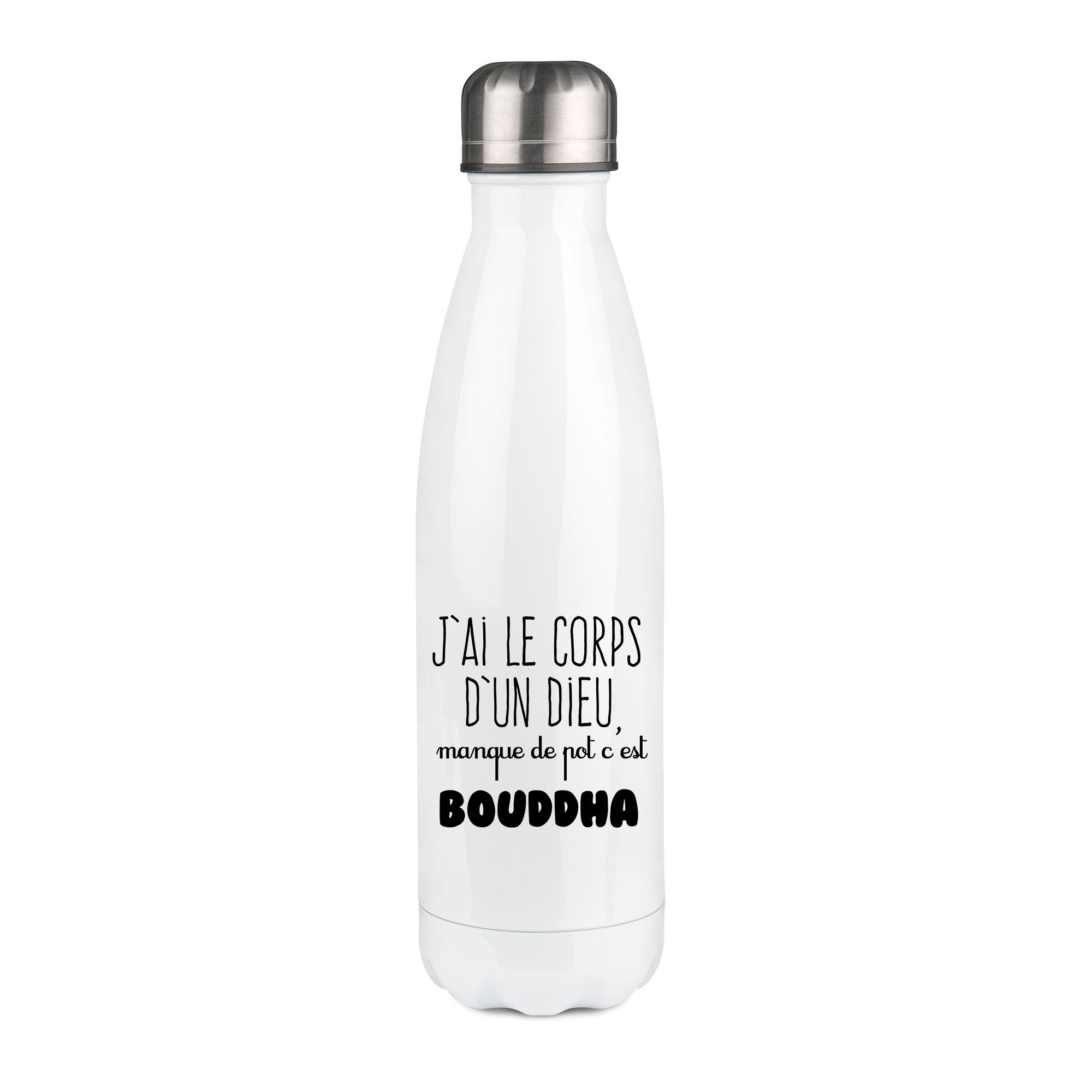 Thermos inox personnalisé J'ai le corps d'un dieu