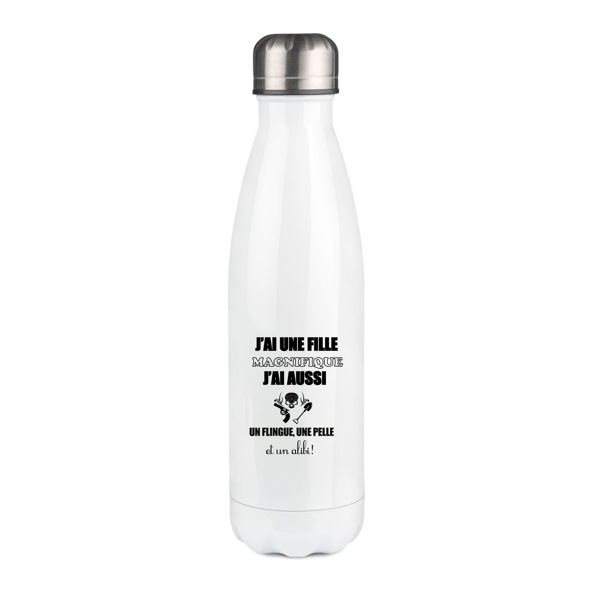 Thermos inox personnalisé J'ai une fille magnifique