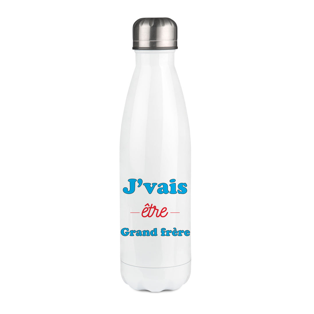 Thermos inox personnalisé J'vais etre grand frere