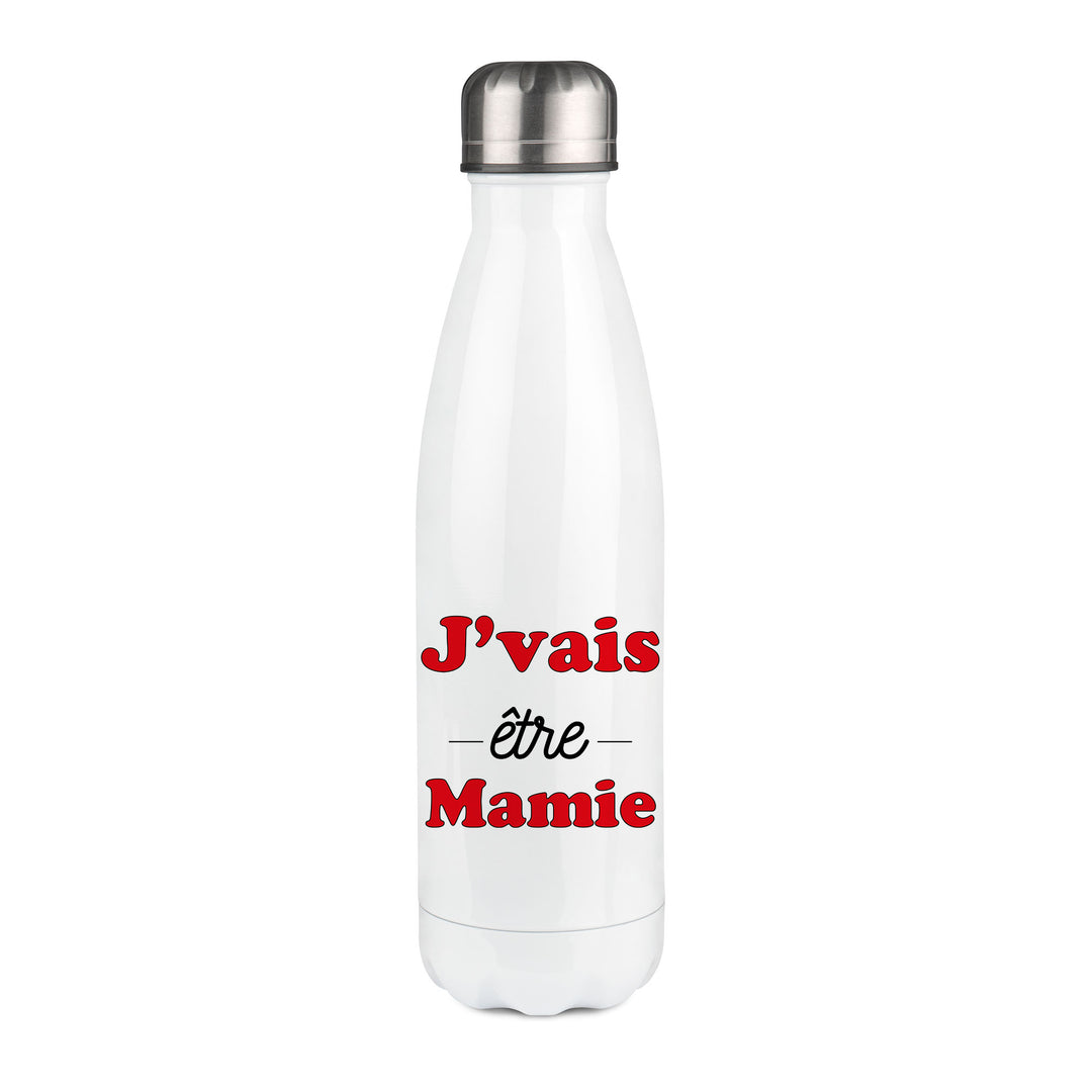 Thermos inox personnalisé J'vais etre mamie