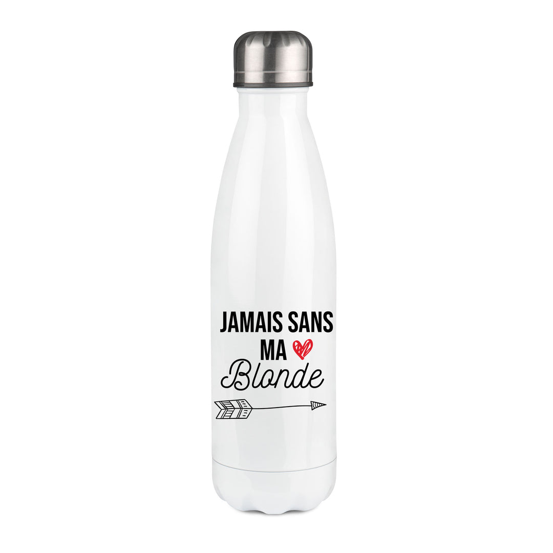 Thermos inox personnalisé Jamais-sans-ma-blonde