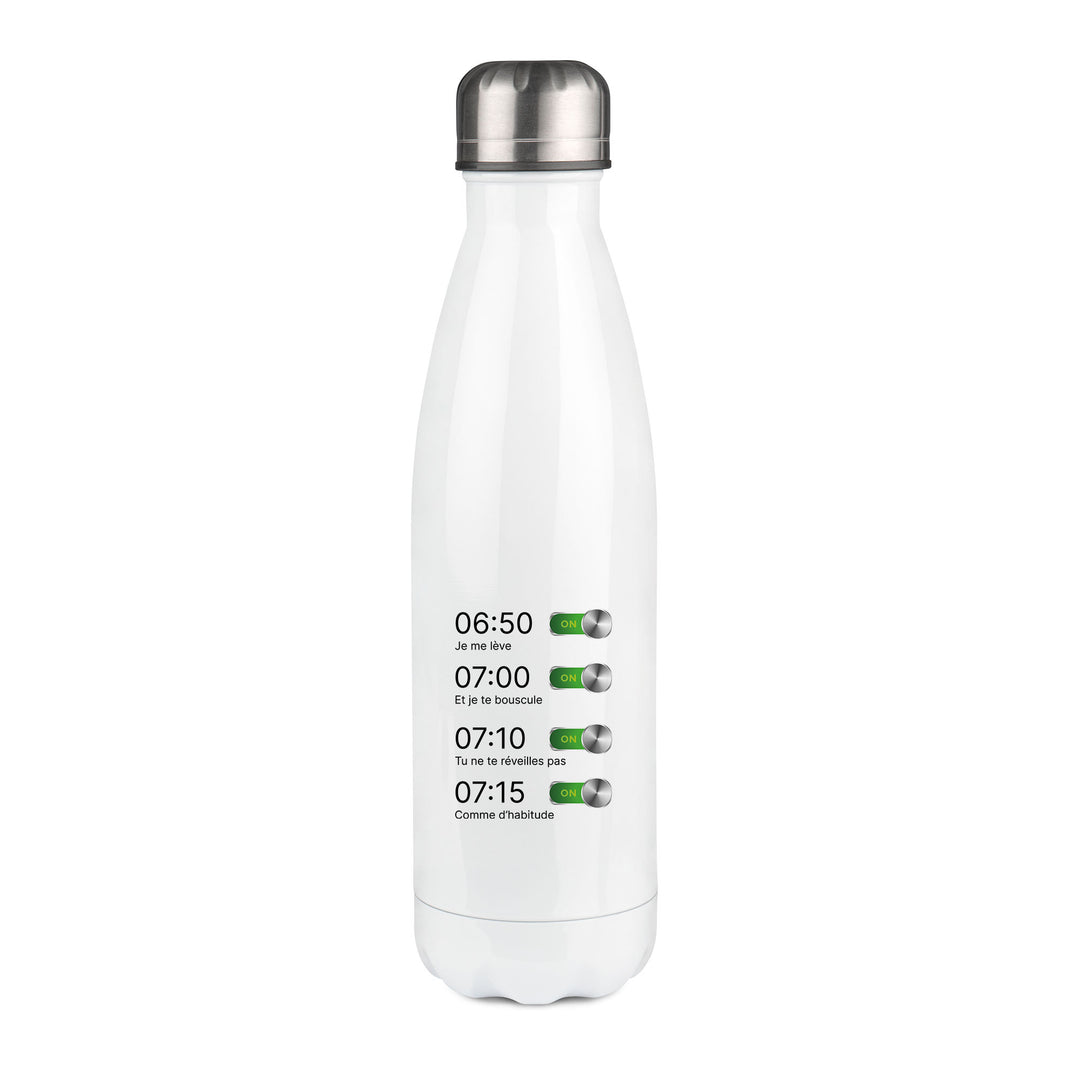 Thermos inox personnalisé Je me lève