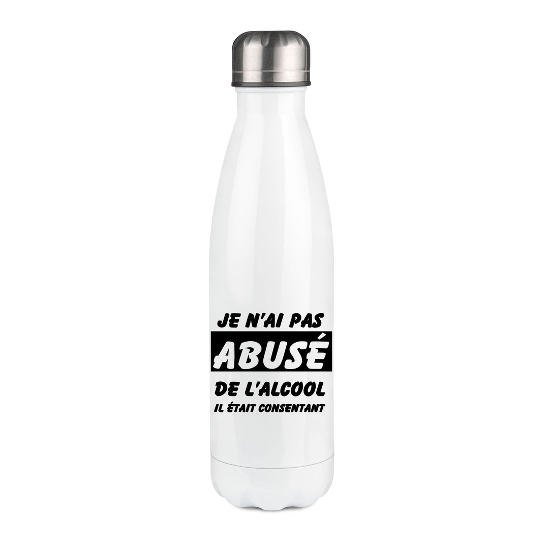 Thermos inox personnalisé Je n'ai pas abuse de l'alcool