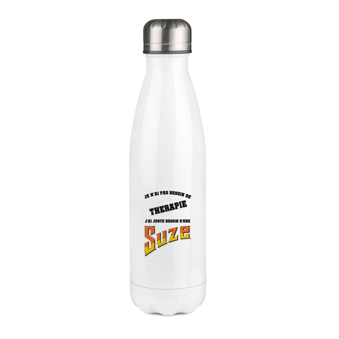 Thermos inox personnalisé Je n'ai pas besoin de thérapie, j'ai juste besoin d'une Suze