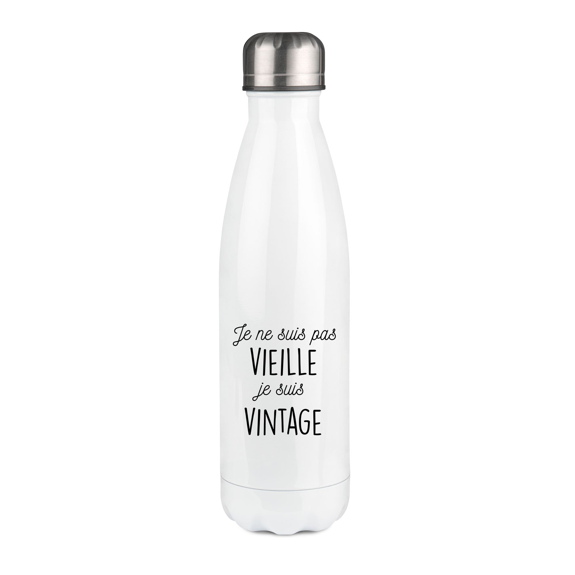 Thermos inox personnalisé Je ne suis pas vieille je suis vintage